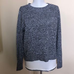 H&M Black and White Threaded Sweater (medium)
